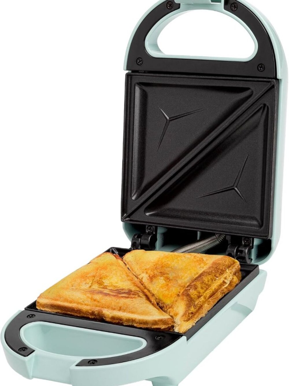 Compact Mini Sandwich Maker for Grilled Cheese, Paninis & Desserts - Easy Clean